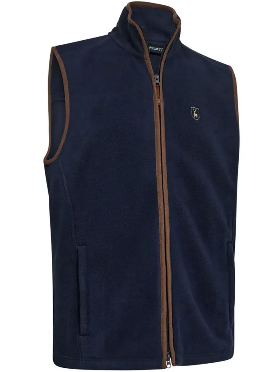 DEERHUNTER Cumbria Fleece Waistcoat - Mens - Dark Blue