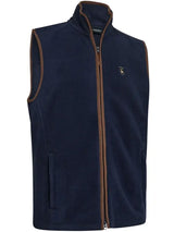 DEERHUNTER Cumbria Fleece Waistcoat - Mens - Dark Blue