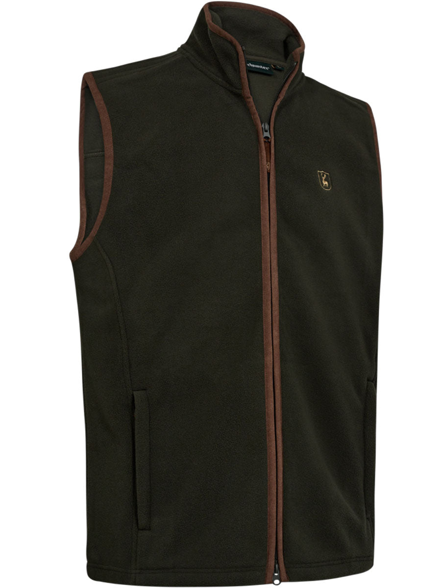 DEERHUNTER Cumbria Fleece Waistcoat - Mens - Forest Ember