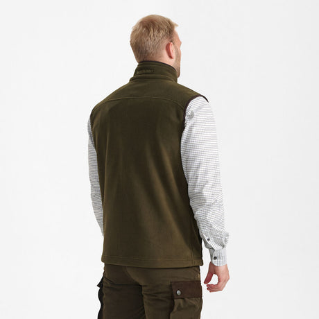 DEERHUNTER Eagle Fleece Waistcoat - Mens - Tarmac Green
