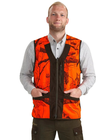 DEERHUNTER Eagle Waistcoat - Mens - Realtree Edge Orange
