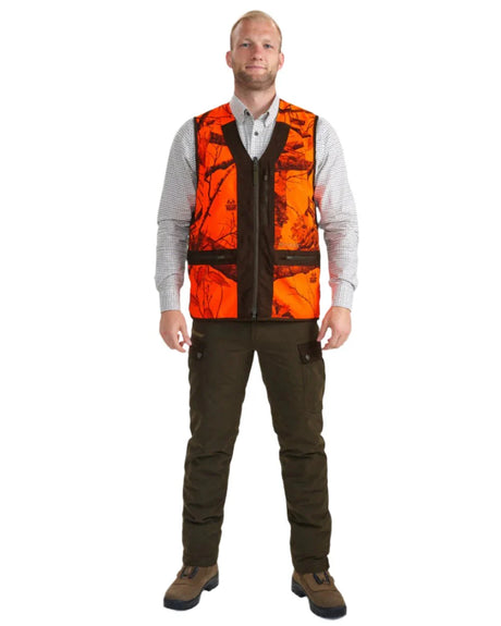 DEERHUNTER Eagle Waistcoat - Mens - Realtree Edge Orange