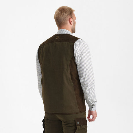 DEERHUNTER Eagle Waistcoat - Mens - Tarmac Green