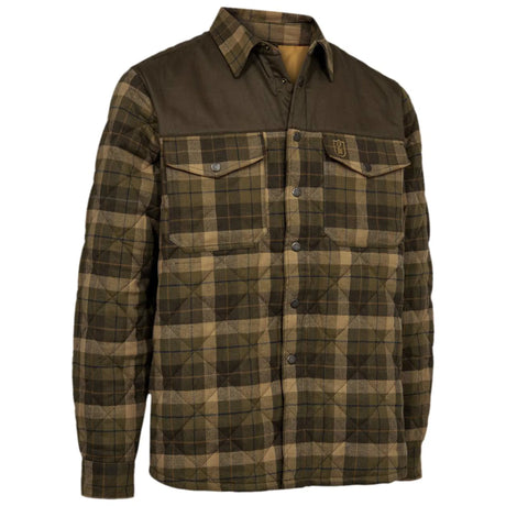 DEERHUNTER Elbert Padded Shirt Jacket - Men's - Brown Check