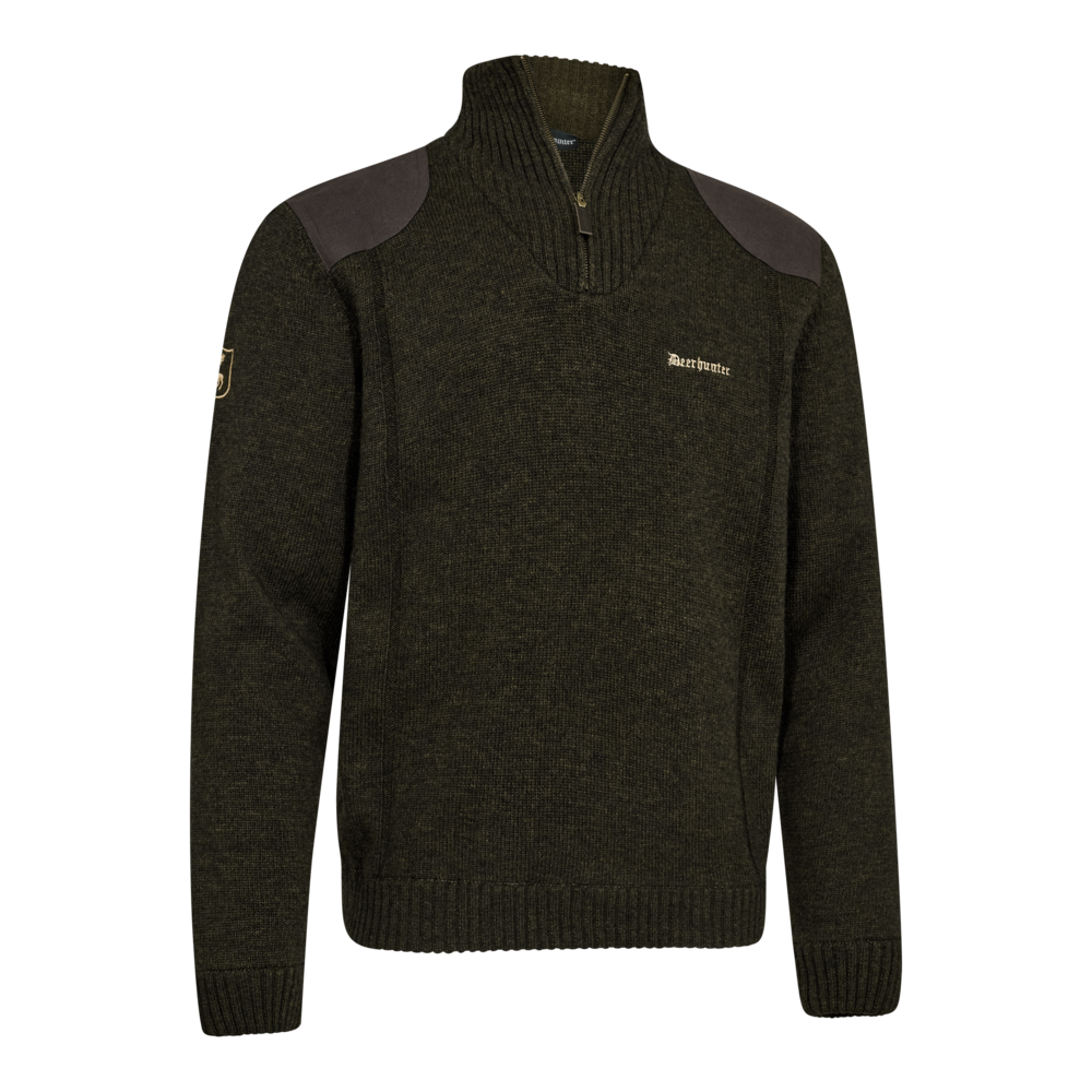 DEERHUNTER Finley Half Zip Knit - Men's - Ridgewood Melange
