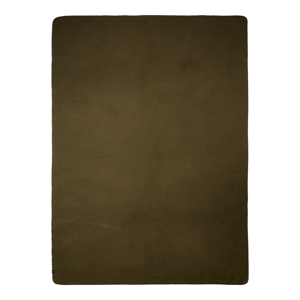 Deerhunter Fleece Blanket in Tarmac Green - front view