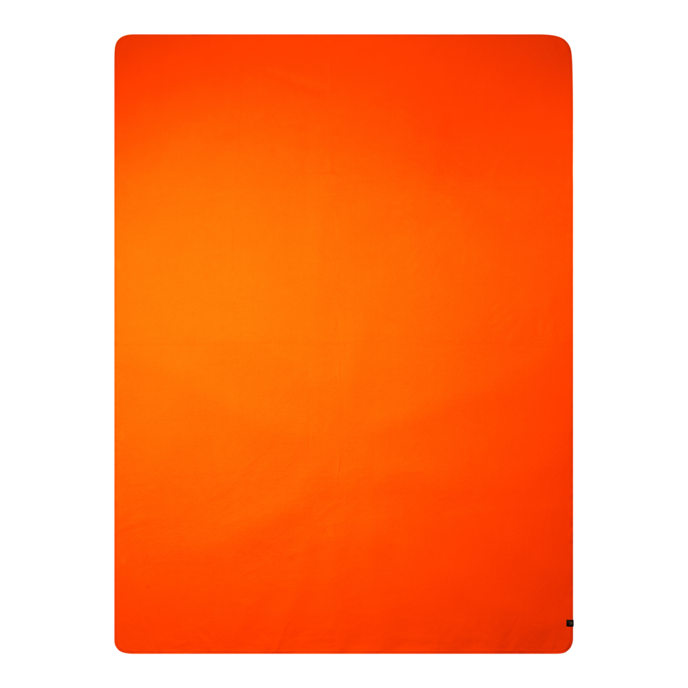 Deerhunter Fleece Blanket in Tarmac Green - reverse orange side