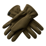 Deerhunter Fleece Gloves in Tarmac Green - reverse view