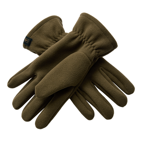 Deerhunter Fleece Gloves in Tarmac Green - reverse view