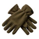 Deerhunter Fleece Gloves in Tarmac Green - front view