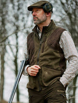 DEERHUNTER Gamekeeper Shooting Waistcoat - Mens - Graphite Green