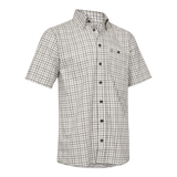 DEERHUNTER Gavin Short Sleeved Shirt - Men's - Beige Check