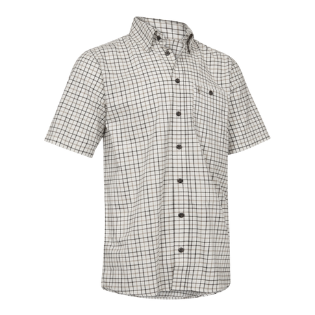 DEERHUNTER Gavin Short Sleeved Shirt - Men's - Beige Check