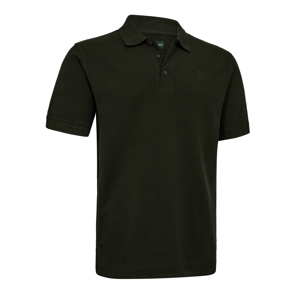 DEERHUNTER Griffin Polo Shirt - Men's - Forest Ember