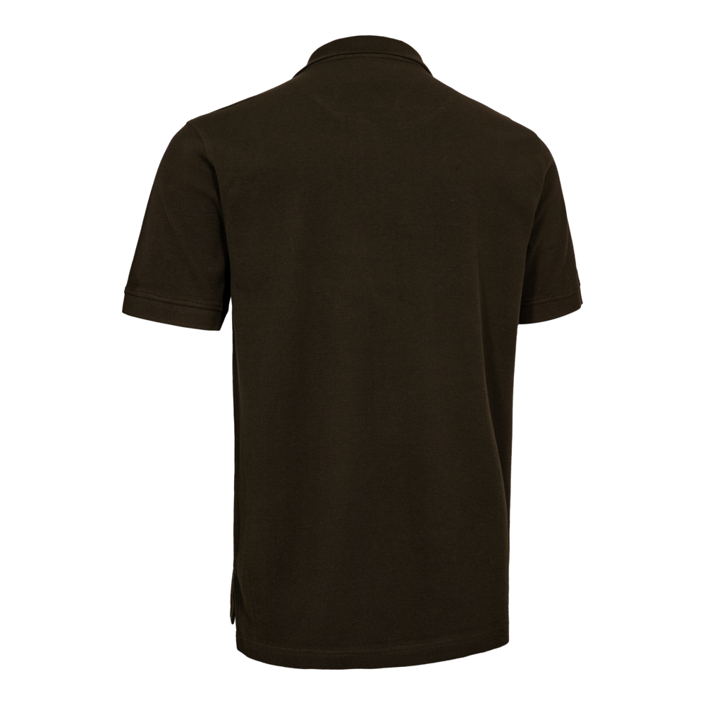 DEERHUNTER Griffin Polo Shirt - Men's - Otter Brown