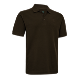 DEERHUNTER Griffin Polo Shirt - Men's - Otter Brown