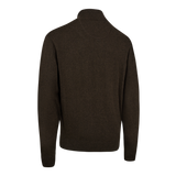DEERHUNTER Harrington Half Zip Knit - Men's - Brown Melange