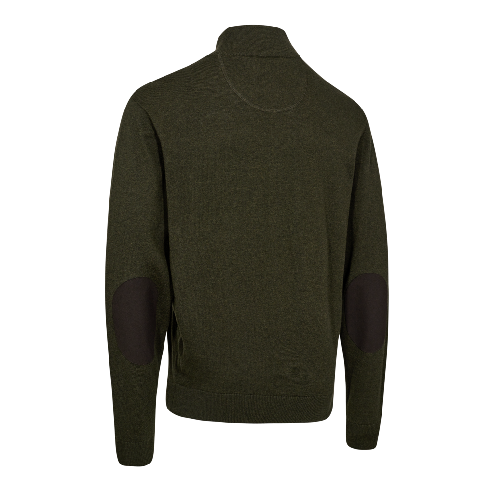DEERHUNTER Harrington Half Zip Knit - Men's - Forest Ember Melange