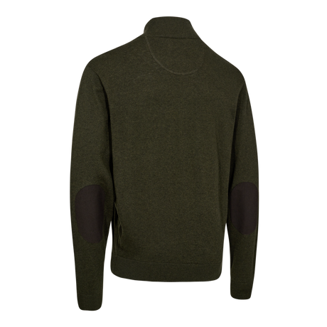DEERHUNTER Harrington Half Zip Knit - Men's - Forest Ember Melange