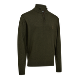 DEERHUNTER Harrington Half Zip Knit - Men's - Forest Ember Melange