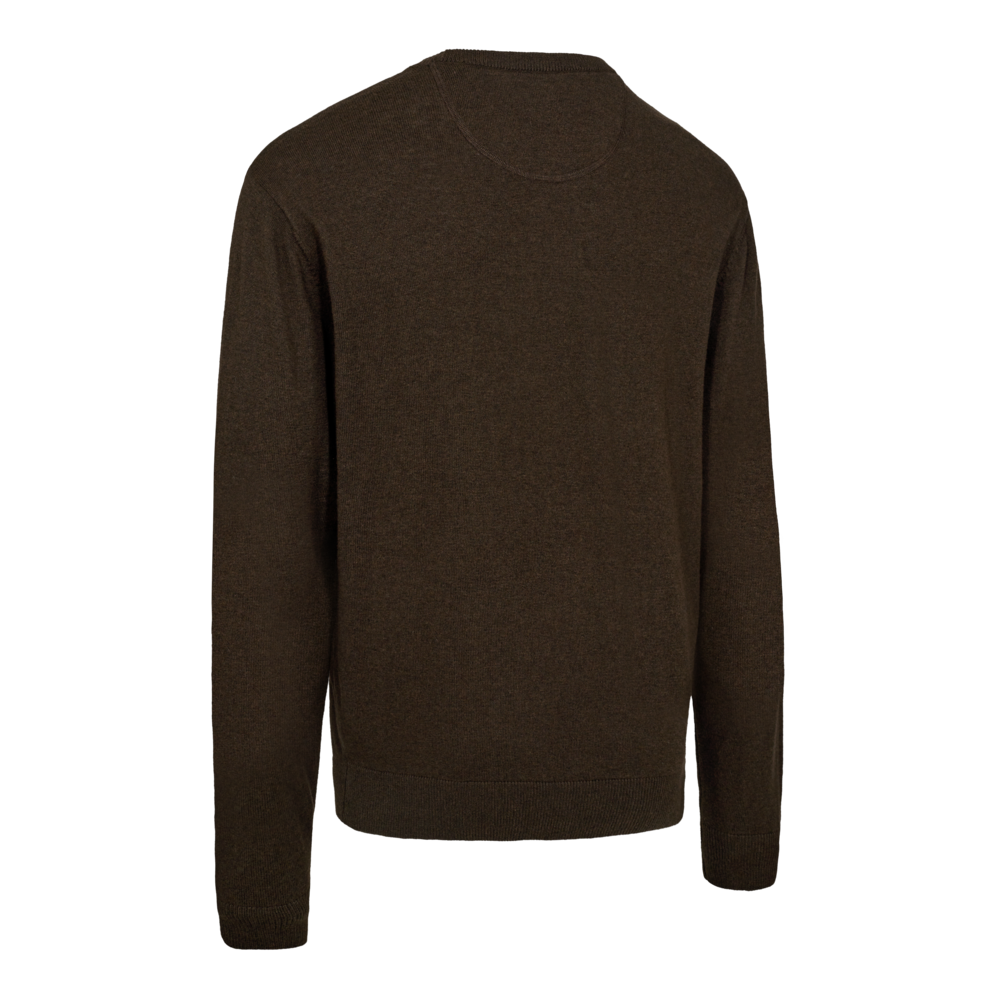 DEERHUNTER Harrington O-Neck Knit - Men's - Brown Melange