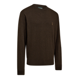 DEERHUNTER Harrington O-Neck Knit - Men's - Brown Melange