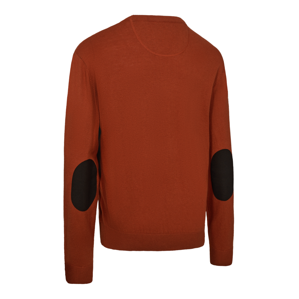 DEERHUNTER Harrington O-Neck Knit - Men's - Oak Rust Melange