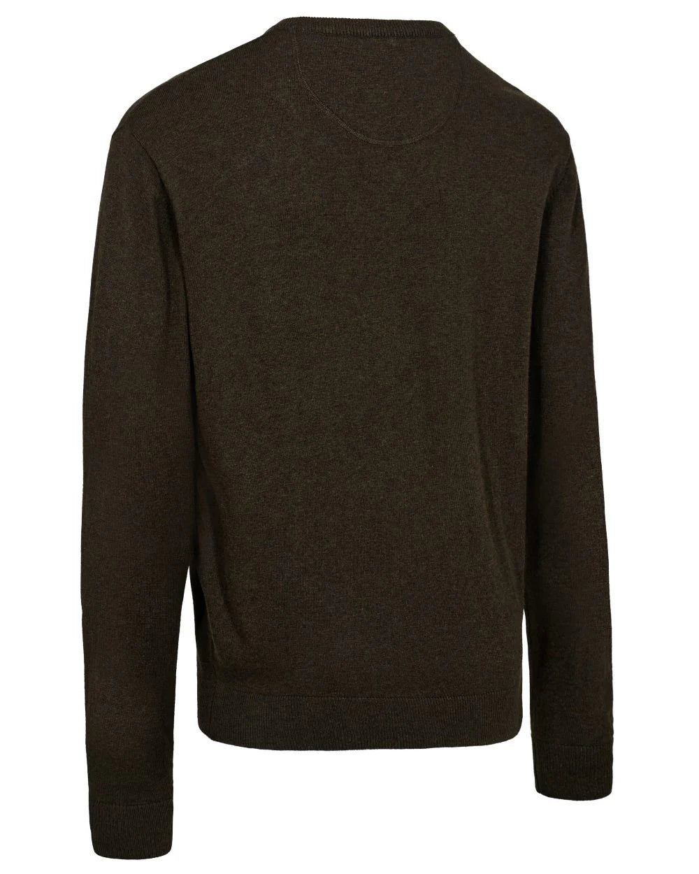 DEERHUNTER Harrington V-neck Knit - Men's - Brown Melange