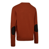 DEERHUNTER Harrington V-Neck Knit - Men's - Oak Rust Melange