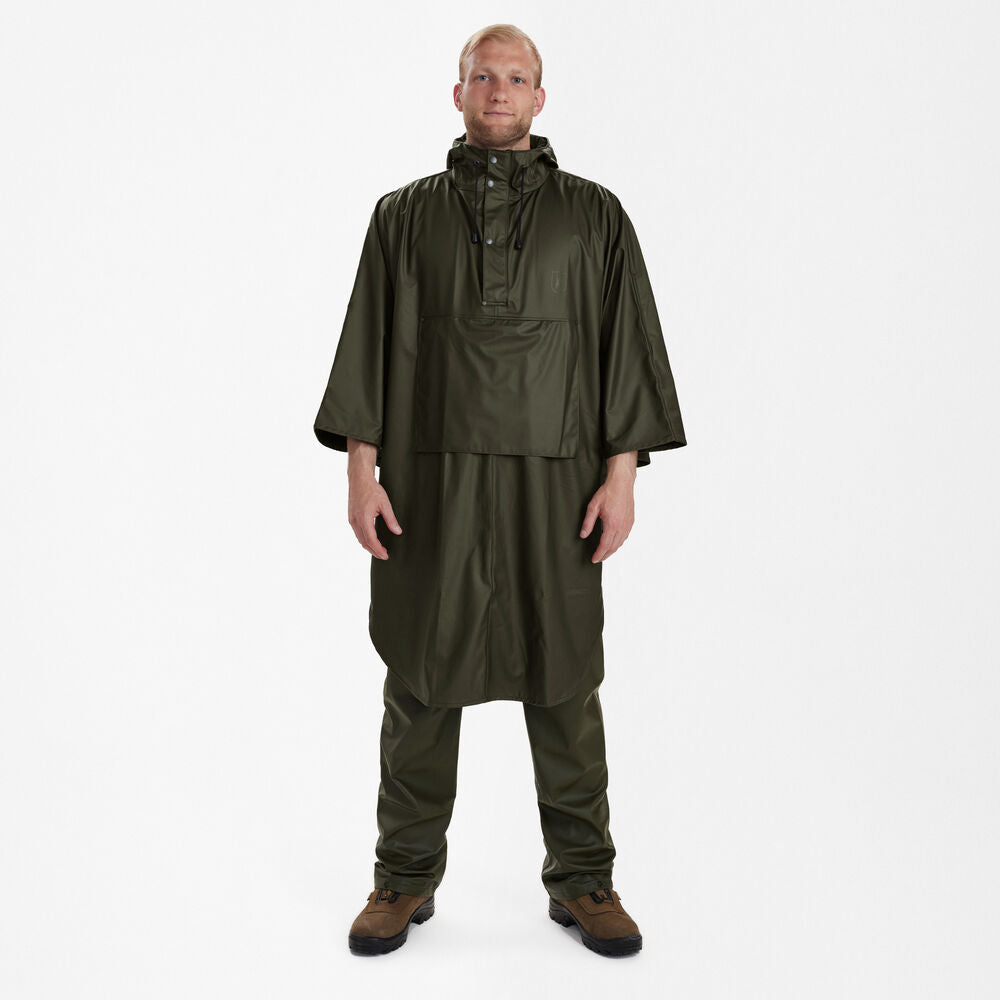 DEERHUNTER Hurricane Rain Poncho - Men's - Art Green