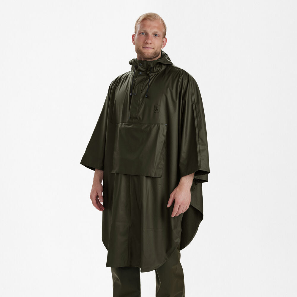 DEERHUNTER Hurricane Rain Poncho - Men's - Art Green