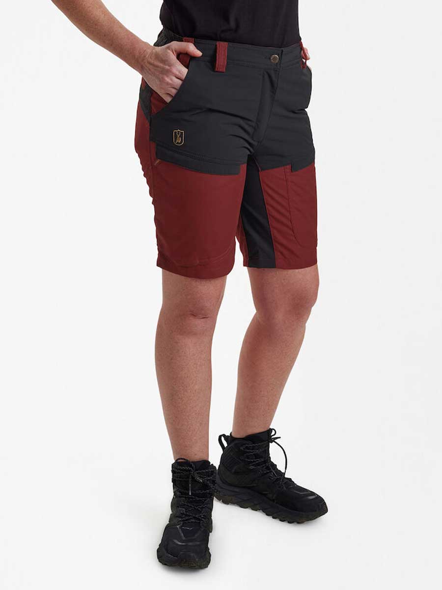 DEERHUNTER Lady Ann Shorts - Oxblood Red