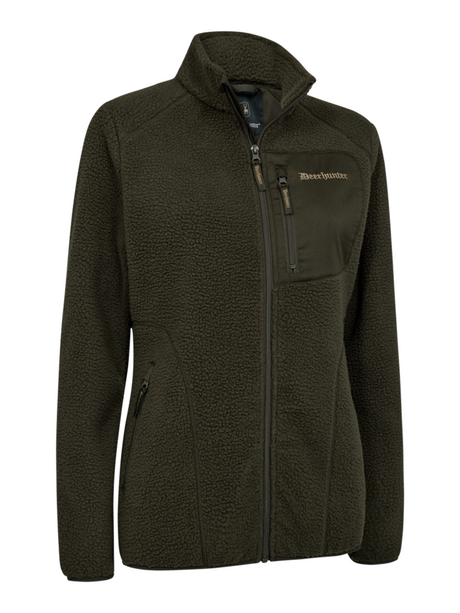 Deerhunter Lady Atlas Fleece Jacket in Forest Green, front product view