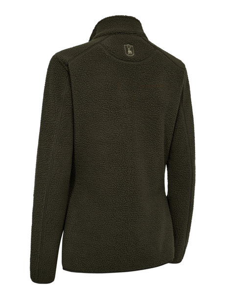 Deerhunter Lady Atlas Fleece Jacket in Forest Green, rear product view