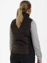 Load image into Gallery viewer, DEERHUNTER Lady Caroline Padded Waistcoat with Knit - Brown Leaf
