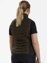 Load image into Gallery viewer, DEERHUNTER Lady Caroline Padded Waistcoat with Knit - Timber
