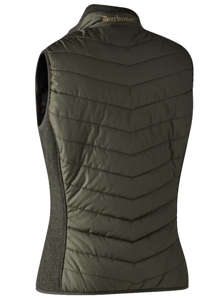 DEERHUNTER Lady Caroline Padded Waistcoat with Knit - Timber