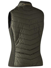Load image into Gallery viewer, DEERHUNTER Lady Caroline Padded Waistcoat with Knit - Timber
