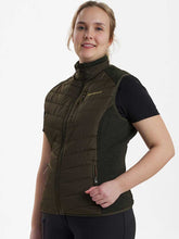 Load image into Gallery viewer, DEERHUNTER Lady Caroline Padded Waistcoat with Knit - Timber
