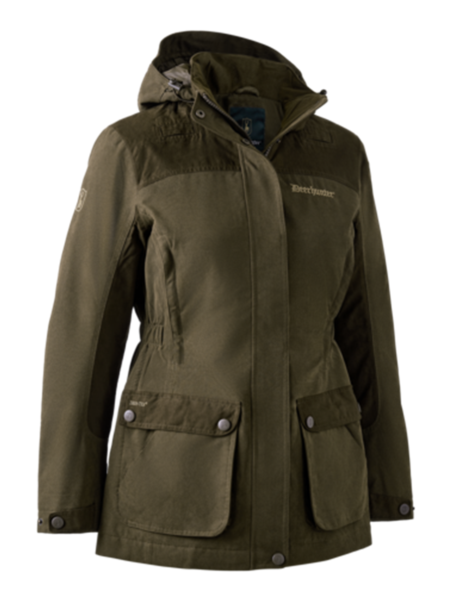 Deerhunter Lady Eagle Jacket in Tarmac Green, front product view