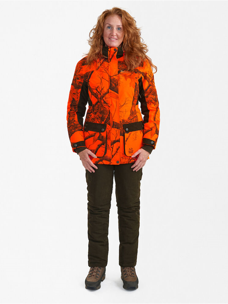 Deerhunter Lady Eagle Winter Jacket REALTREE EDGE Orange model detail