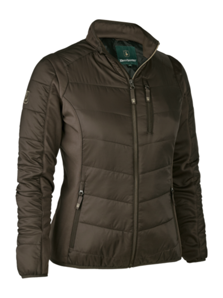 DEERHUNTER Lady Heat Padded Jacket - Womens - Wood - front product view