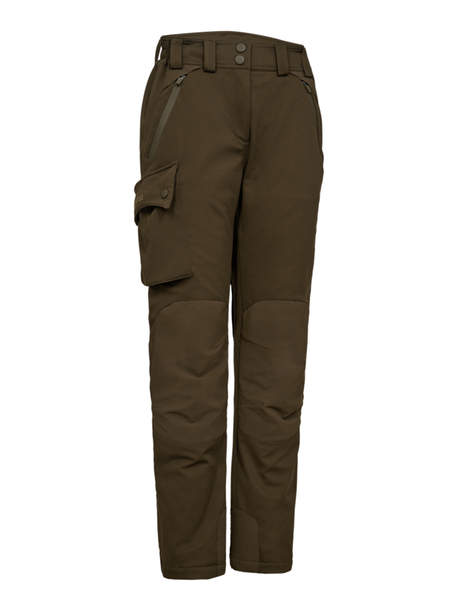 Deerhunter Lady Muflon Pro Trousers in Art Green, front flat lay