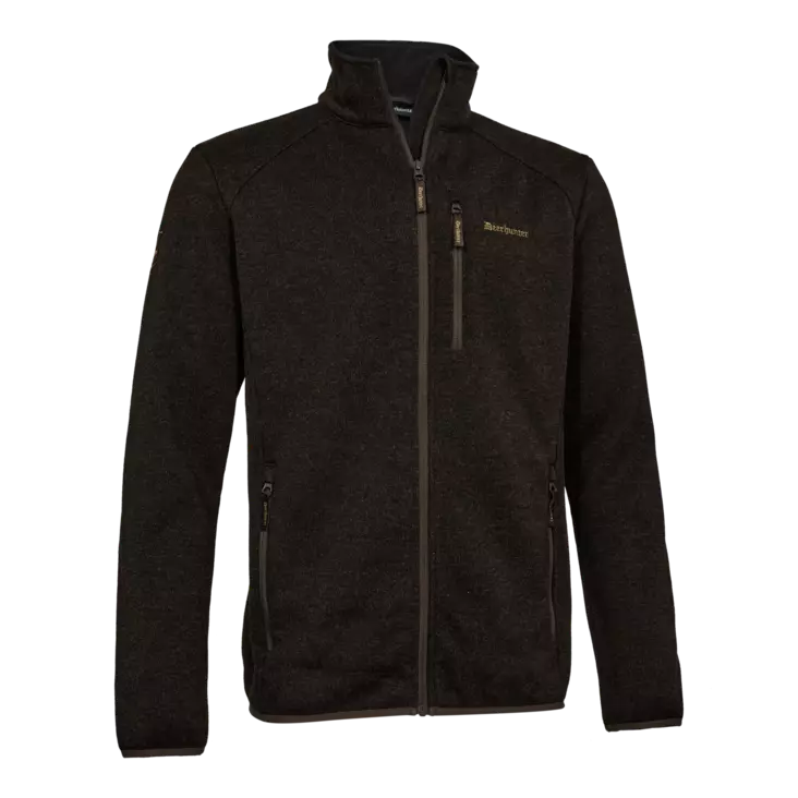 DEERHUNTER Moor Knitted Jacket - Men's - Brown Leaf