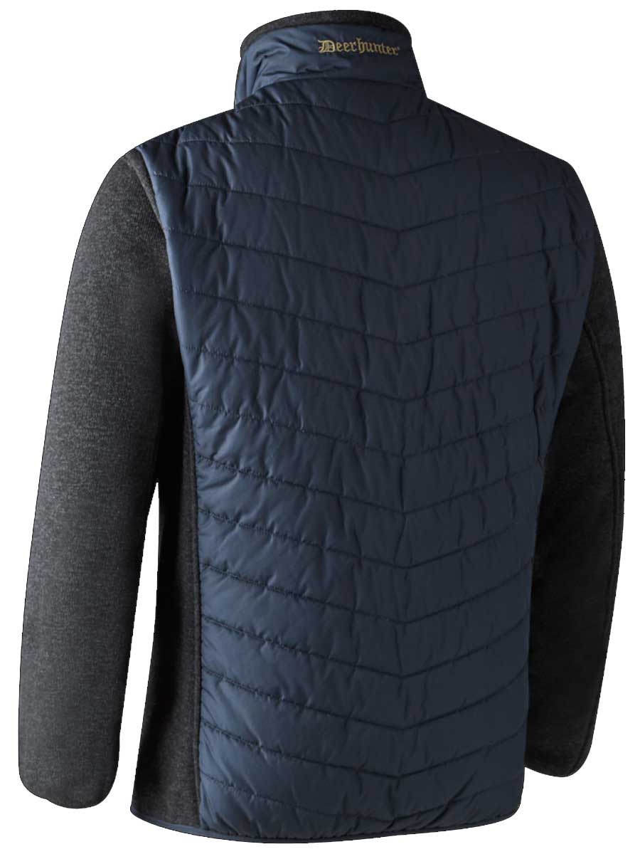 DEERHUNTER Moor Padded Jacket w.Knit - Mens - Dark Blue