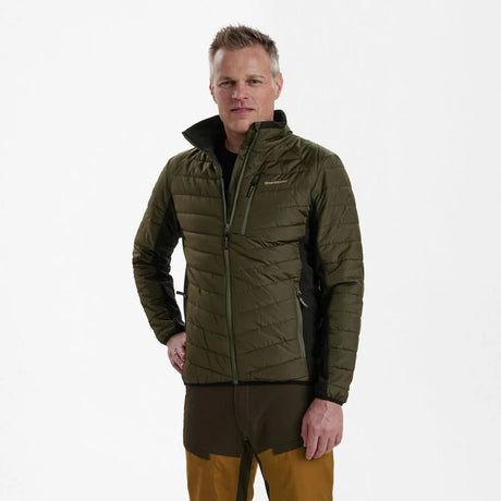 DEERHUNTER Moor Padded Jacket w.Softshell - Mens - Adventure Green