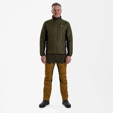 DEERHUNTER Moor Padded Jacket w.Softshell - Mens - Adventure Green