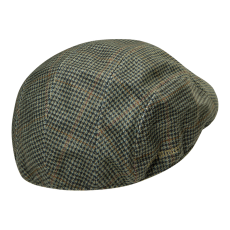 Deerhunter Pro Gamekeeper Flat Cap in Turf rear view