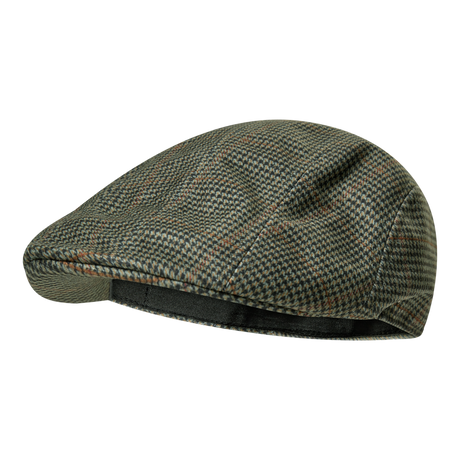 Deerhunter Pro Gamekeeper Flat Cap in Turf front view