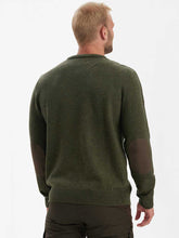 Load image into Gallery viewer, DEERHUNTER Sheffield Knit O-Neck Jumper - Mens - Green Melange
